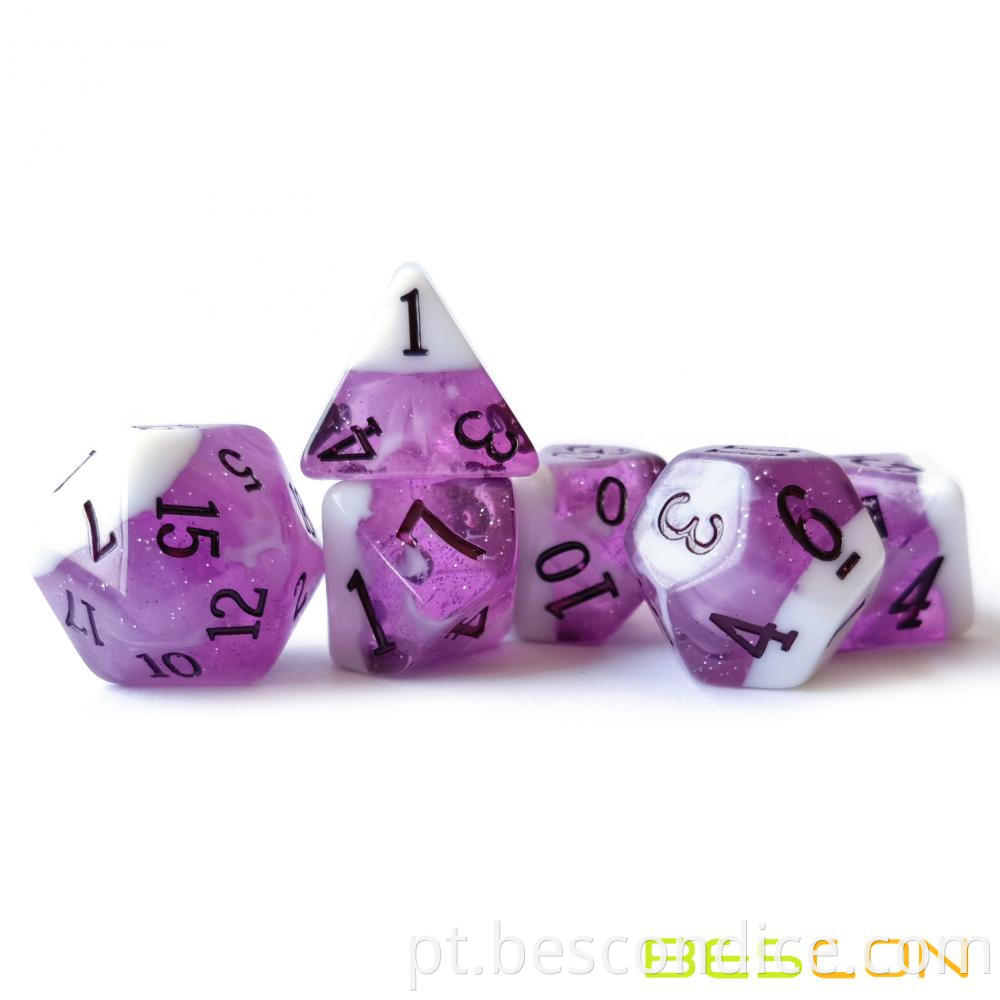 Layered Dice With Glitter 2